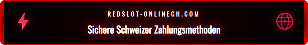 Eine Darstellung der verfügbaren Zahlungsmethoden in der Redslot App wie TWINT.