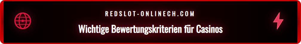 Checkliste zur Bewertung von Online Casinos in der Schweiz.