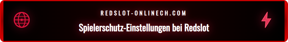 Screenshot der Benutzeroberfläche zur Einstellung des Einzahlungslimits bei Redslot.