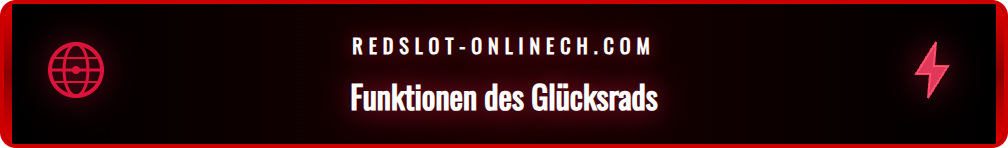 Eine Nahaufnahme des Redslot Glücksrads mit seinen Segmenten.