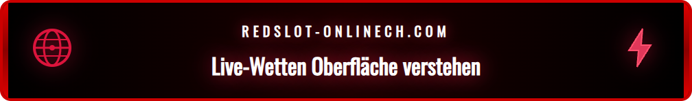 Detailansicht der Benutzeroberfläche für Live-Wetten auf der Plattform.