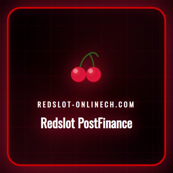 Sichere Online-Zahlung mit Redslot PostFinance auf einem Laptop in der Schweiz.