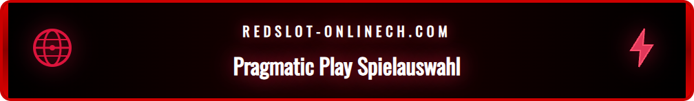 Auswahl der beliebtesten Pragmatic Play Slots auf der Redslot-Plattform.