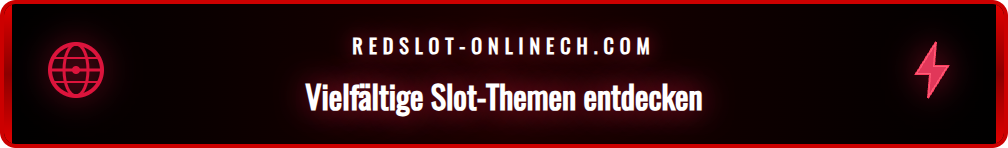 Nahaufnahme eines bunten Video-Slots von Redslot mit Symbolen.