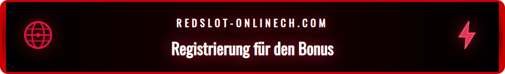 Screenshot des Redslot Anmeldeformulars für den Willkommensbonus in der Schweiz.