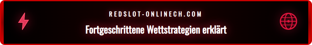 Infografik mit Symbolen für verschiedene fortschrittliche Wettstrategien.
